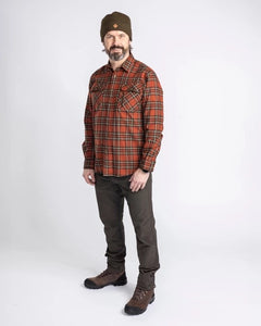 Skjorta Prestwick Exclusive D.TERRACOTTA/D.GREEN / 3XL