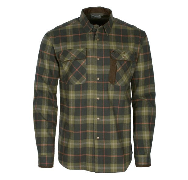 Skjorta Cornwall H.OLIVE/TERRACOTTA / XXL