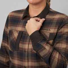 Aivak L/S Skjorta - Dam BURGUNDY / L