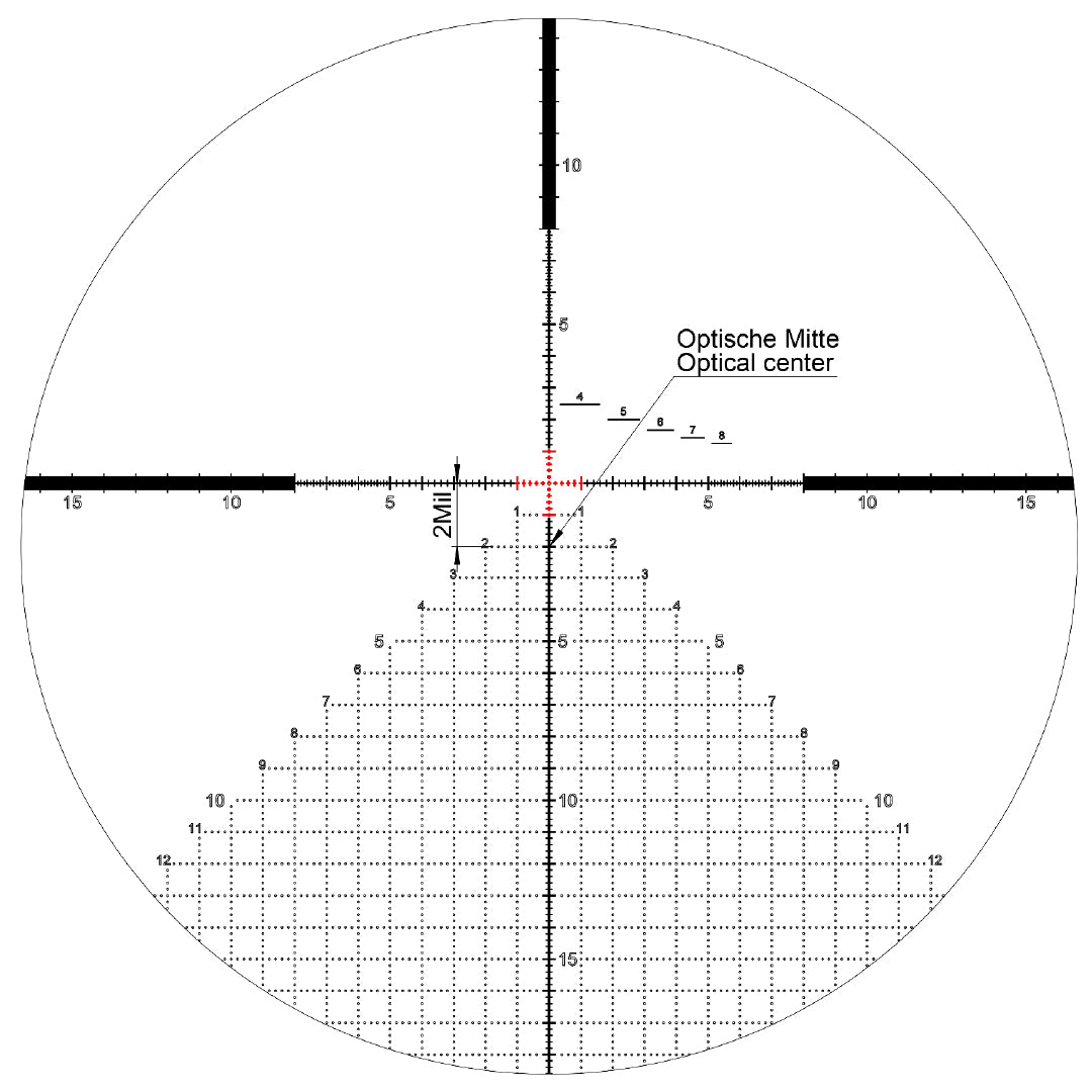 K328i 3,5-28x50 FFP MIL SVART / 36 MM / AMR / CCW / WIND L