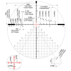 K328i 3,5-28x50 FFP MIL SVART / 36 MM / AMR / CCW / WIND R