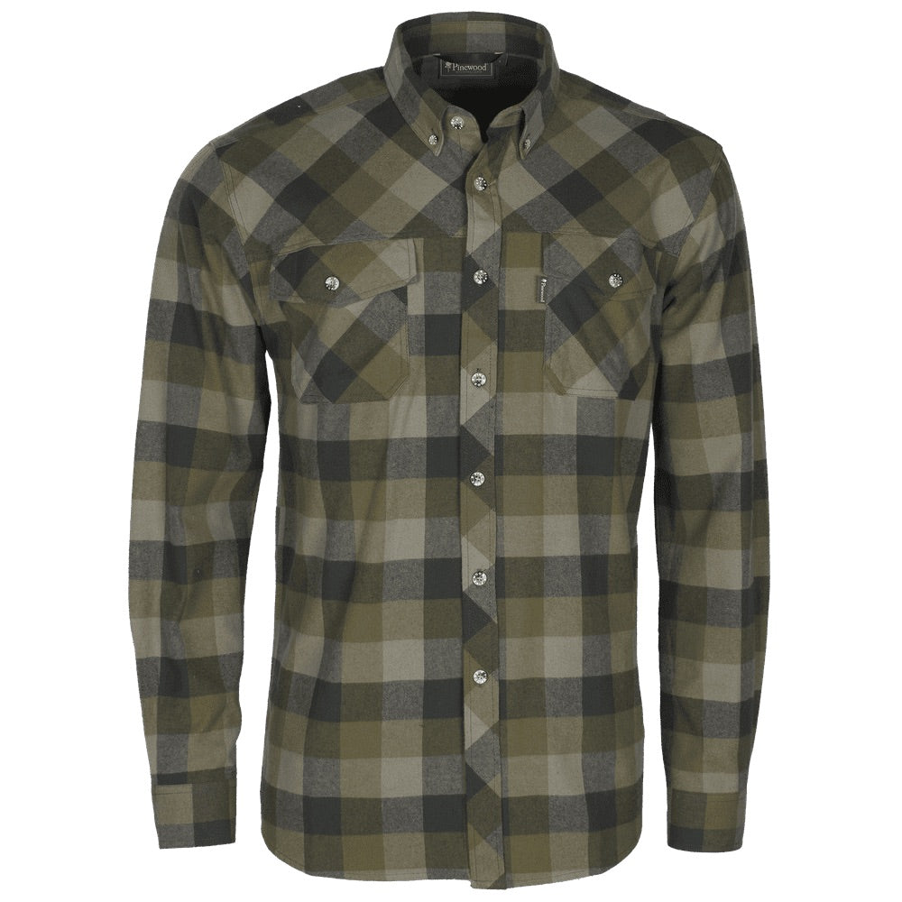 Skjorta Lumbo OLIVE/SUEDE BROWN / XL