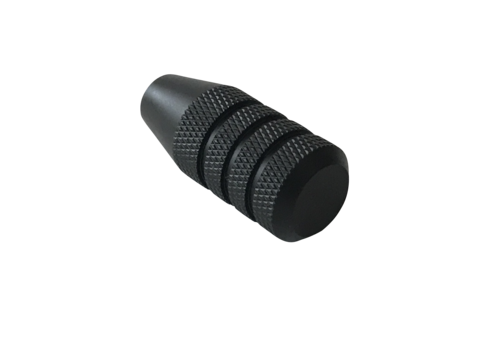 Slutstycksknopp T3/ T3X SVART (RÄFFLAD) / ONE SIZE