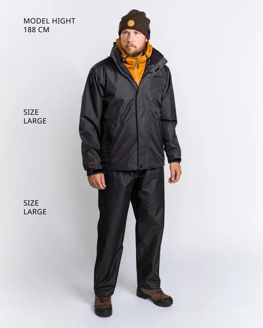 Regnställ Tornado Extreme SVART / XXL