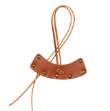 Yxskydd i läder COGNAC / ENKEL