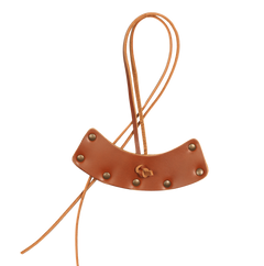 Yxskydd i läder COGNAC / ENKEL