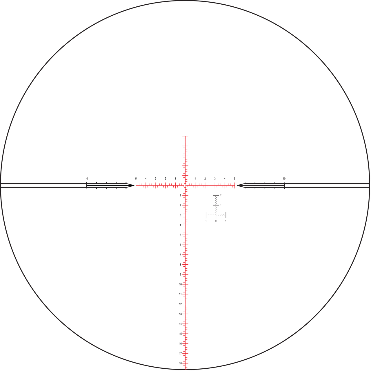NX6 3-18x50 F1 FFP MIL Belyst Kikarsikte
