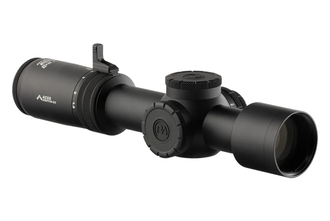 PLX Compact 1,5-12x36 FFP RDB Griffin MIL Gen II Belyst Kikarsikte