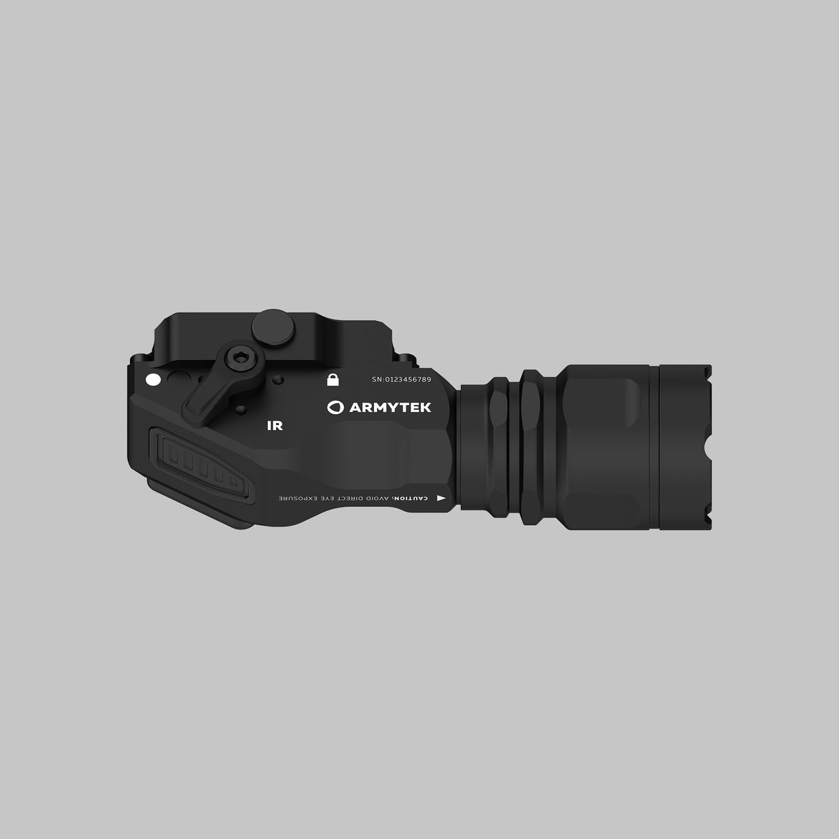 Parma C1IR vapenlampa med vitt ljus och IR-belysning