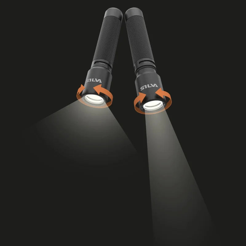 Ficklampa Zoom 1000 med uppladdningsbart batteri
