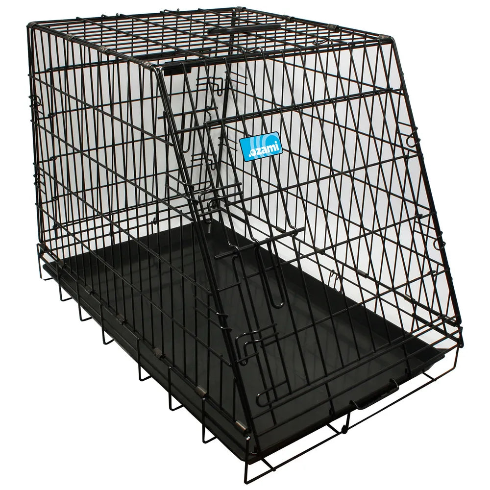 Hundtransportbur, vinklad