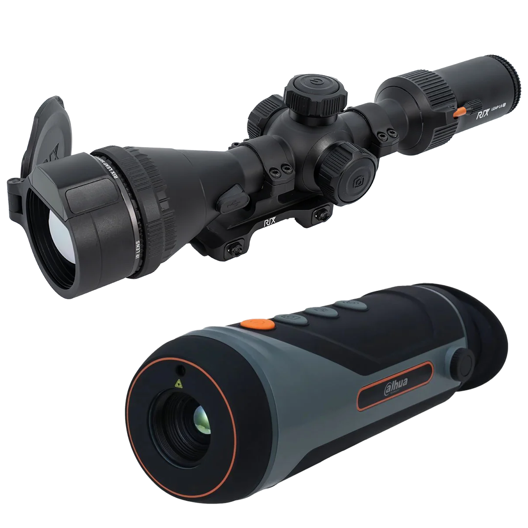 Rix Leap L6R 640x480, 50 mm Värmesikte Med LRF + Dahua Mile 400x300, 13 mm Värmekamera Paket